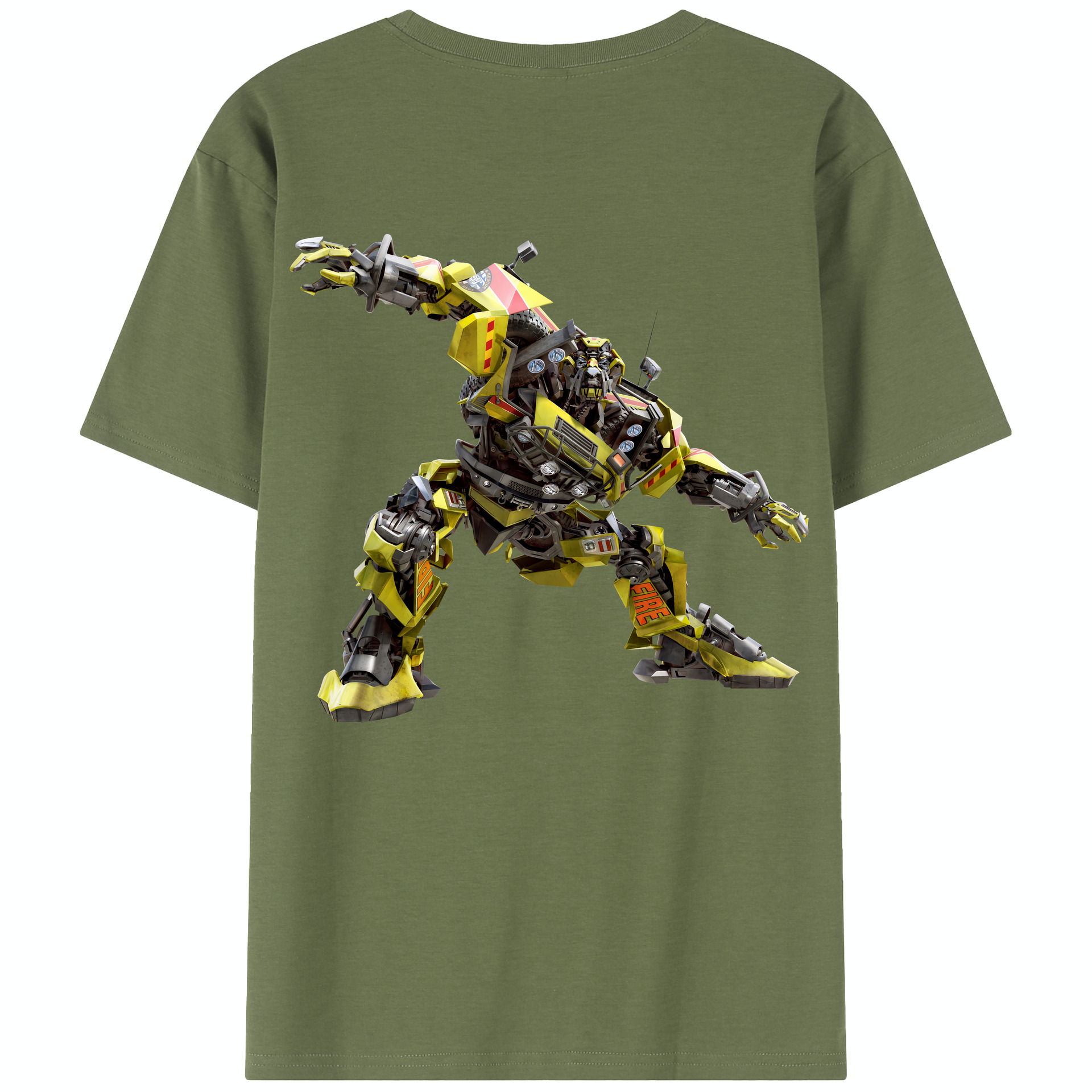 （画像用） Transformers トランスフォーマー 綿100％半袖Tシャツ（背面プリント）